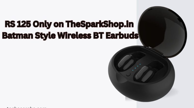 RS 125 Only on TheSparkShop.in Batman Style Wireless BT Earbuds